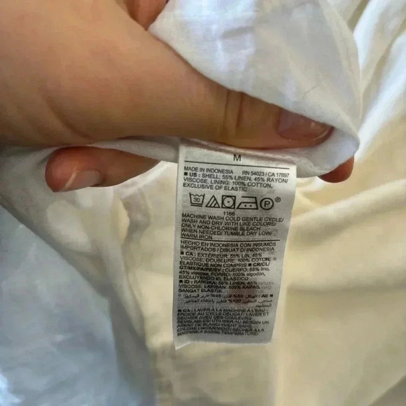 White Mini Cami Dress Old Navy Women Medium with Pockets - Picture 6 of 9